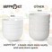 Happy kit Porcelain Dinnerware Set 12PCS Serves 4, Chip Resistant White