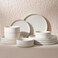 Famiware Nebula 12-Piece Dinnerware Set, Matte Beige White