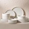 Famiware Nebula 12-Piece Dinnerware Set, Matte Beige White