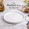 AmorArc Ceramic Dinner Plates Set of 6,10.0 Inch Matte Stoneware Plates Set