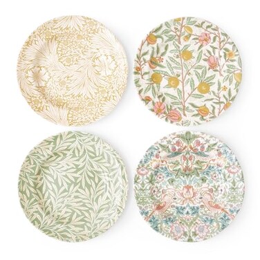 Spode Morris &amp; Co 9" Plates, Set of 4