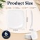 Fasmov 6 Pack 10.5" Melamine Sqaure Dinner Plates, Unbreakable Serving Dishes, Modern Square Dinnerware, Square Serving Plate for Steak, Pasta, Fruit, Salad, Snacks, Pizza, Appetizer Plates, White