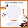 Lechoo White Melamine Dinner Plates, 10Inch 12PCS Plates Dishes Set Camper