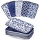 Vancasso Selene Rectangular Dinner Plates 9.5"x5.6"Inch, Ceramic