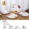 Webbylee 4-Piece Melamine Fall Dinner Plates Set - 10 Inch Pumpkin Dishes