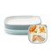Ello Clean Start Ceramic Toddler Plates with Sleeves, 2 Pack, Dewdrop