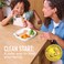 Ello Clean Start Ceramic Toddler Divided Plates, 2 Pack, Cashmere Pink/Dune