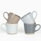 Famiware Saturn Coffee Mugs for 4, 12 Oz Ceramic Stoneware Mug Cup Set