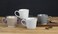 Famiware Saturn Coffee Mugs for 4, 12 Oz Ceramic Stoneware Mug Cup Set