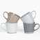 Famiware Saturn Coffee Mugs for 4, 12 Oz Ceramic Stoneware Mug Cup Set