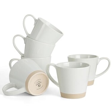 Famiware Saturn Coffee Mugs for 6, 12 Oz Ceramic Stoneware Mug Cup Set