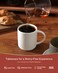 Famiware Coffee Mug Set of 4, Star 12 Oz Ceramic Mugs Cups Set with Handle