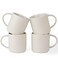 Famiware Coffee Mug Set of 4, Star 12 Oz Ceramic Mugs Cups Set with Handle