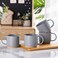 GBhome 12 Oz Stackable Coffee Mugs Set of 4, Ceramic Coffee Cups Set