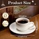 Maxdot 12 Set 2.7 Oz Porcelain Espresso Cups and Saucers White