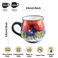 Alma 12OZ Handmade Floral Ceramic Coffee Cup