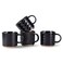 GBhome 6 Oz Stackable Coffee Mugs Set of 4, Ceramic Coffee Cups Set