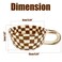 BuleVina Checkered Coffee Mug 5OZ 4X2 Inch, Creative Irregular Checkerboard Ceramic High-Value Retro Afternoon Tea Coffee Cup Set, Novelty Plaid Cup for Office (Checkerboard Coffee)