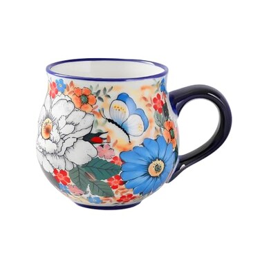 Alma 12OZ Handpainted Ceramic Tea Mugs