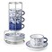 Vancasso 8 Oz Cappuccino Cups Set of 4, Porcelain Stackable Espresso Cups
