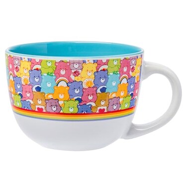 Silver Buffalo Care Bears Collage, Ceramic Soup Mug, 24OZ