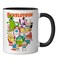 Nickelodeon Group Shot All Retro 90S Characters Ceramic Mug, Black/White, 11OZ