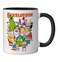 Nickelodeon Group Shot All Retro 90S Characters Ceramic Mug, Black/White, 11OZ