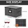 Aokeyee 2-Pack Wine Glass Storage Box with Dividers, Hard Shell Stemware Storage