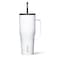 Corkcicle Cold Cup XL Handle Tumbler, 30 Oz, Gloss White
