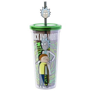 Silver Buffalo Rick and Morty, Plastic Cold Cup, 24OZ