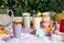 Ello 16OZ Stainless Steel Stacking Cups with Lids, 2 Pack, Stripes &amp; Dots