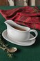 Now Designs White Gravy Boat with Saucer, 1 Ea