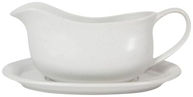Now Designs White Gravy Boat with Saucer, 1 Ea