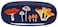 Now Designs Stoneware Appetizer Shaped Dish, Field Mushrooms