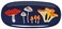 Now Designs Stoneware Appetizer Shaped Dish, Field Mushrooms