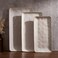 Famiware Serving Platters Set of 3 Sizes - Rectangular, Cappuccino White