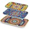 Vancasso Serving Platters Set of 3, 16"/14"/12" in Rectangular Trays Retro