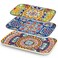 Vancasso Serving Platters Set of 3, 16"/14"/12" in Rectangular Trays Retro