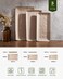 Famiware Serving Platters Set of 3 Sizes - Rectangular, Cinnamon Brown