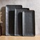 Famiware Serving Platters Set of 3 Sizes - Rectangular, Matte Dark Charcoal