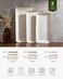 Famiware Serving Platters Set of 3 Sizes - Rectangular, Matte White