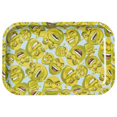 Silver Buffalo Dreamworks Shrek Face Pattern, Tin Tray