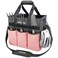 Workpro Garden Tool Bag, 10 Pockets and Shoulder Strap, Pink