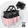 Workpro Garden Tool Bag, 10 Pockets and Shoulder Strap, Floral Pink