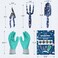 Workpro Aluminum Garden Tool Set, 4PCS Hand Garden Tools with Box