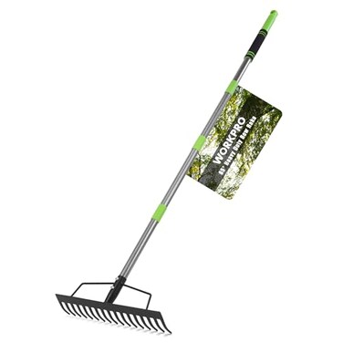 Workpro 65 Inch Bow Rake, 17-Tine Metal Head Rake with Adjustable Handle