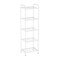 MAX Houser 5 Tier Standing Shelf Units for Kitchen Storage Rack, White