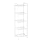 MAX Houser 5 Tier Standing Shelf Units for Kitchen Storage Rack, White