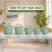 Utopia Home Plant Pots Indoor with Drainage 5 Pack Multi-Size Planters Set Spotty Mint
