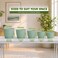 Utopia Home Plant Pots Indoor with Drainage 5 Pack Multi-Size Planters Set Spotty Mint